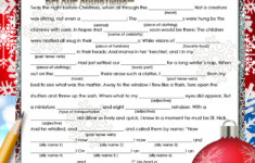 Christmas Holiday Activities For Middle School Ela English: Mad throughout Part Of A Beloved Christmas Poem Crossword