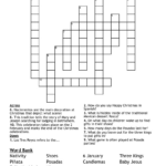 Christmas In Mexico Crossword   Wordmint Regarding Posadas Christmas Tradition Crossword