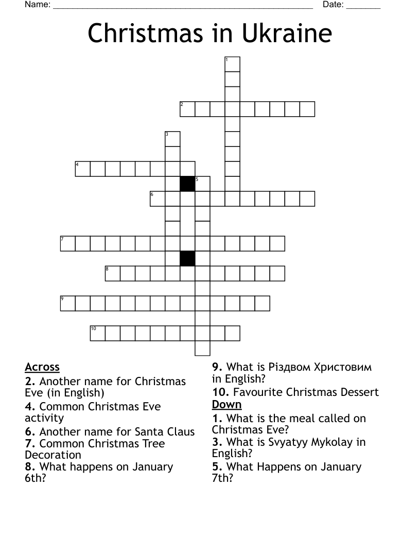 christmas in ukraine crossword wordmint regarding popular christmas time dessert crossword clue Christmas In Ukraine Crossword - Wordmint regarding Popular Christmas Time Dessert Crossword Clue
