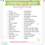 Christmas Light Scavenger Hunt Pertaining To Bulbs In Many Christmas Lights Crossword