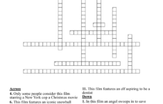 Christmas Movies Crossword Puzzle – Wordmint throughout Feature of Christmas Crossword