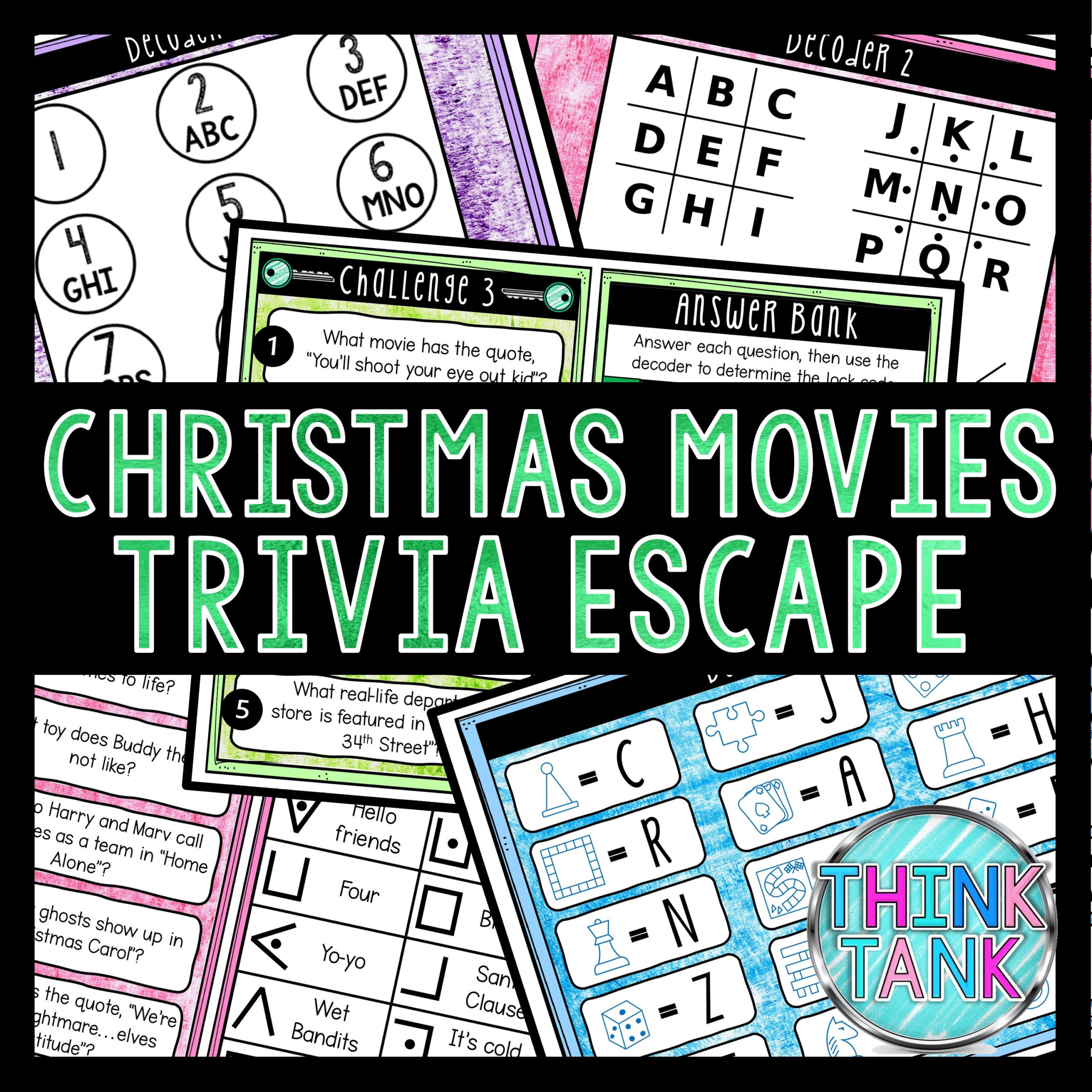 christmas movies trivia game escape room for kids printable regarding props in some christmas movies crossword clue scaled Christmas Movies Trivia Game, Escape Room For Kids, Printable regarding Props In Some Christmas Movies Crossword Clue