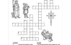 Christmas Nativity Crossword Puzzle - Printable throughout Religious Christmas Crossword Puzzle to Print