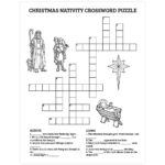Christmas Nativity Crossword Puzzle   Printable With Regard To Catholic Christmas Crossword Puzzle To Print