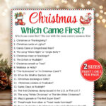 Christmas Printable Games   Etsy Canada Within Christmas Carol Meanie Crossword Clue