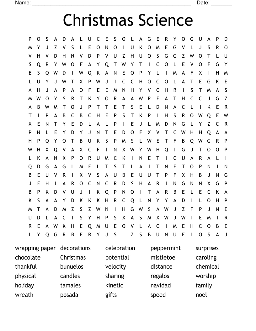 christmas science word search wordmint with regard to christmas science crossword answer key Christmas Science Word Search - Wordmint with regard to Christmas Science Crossword Answer Key