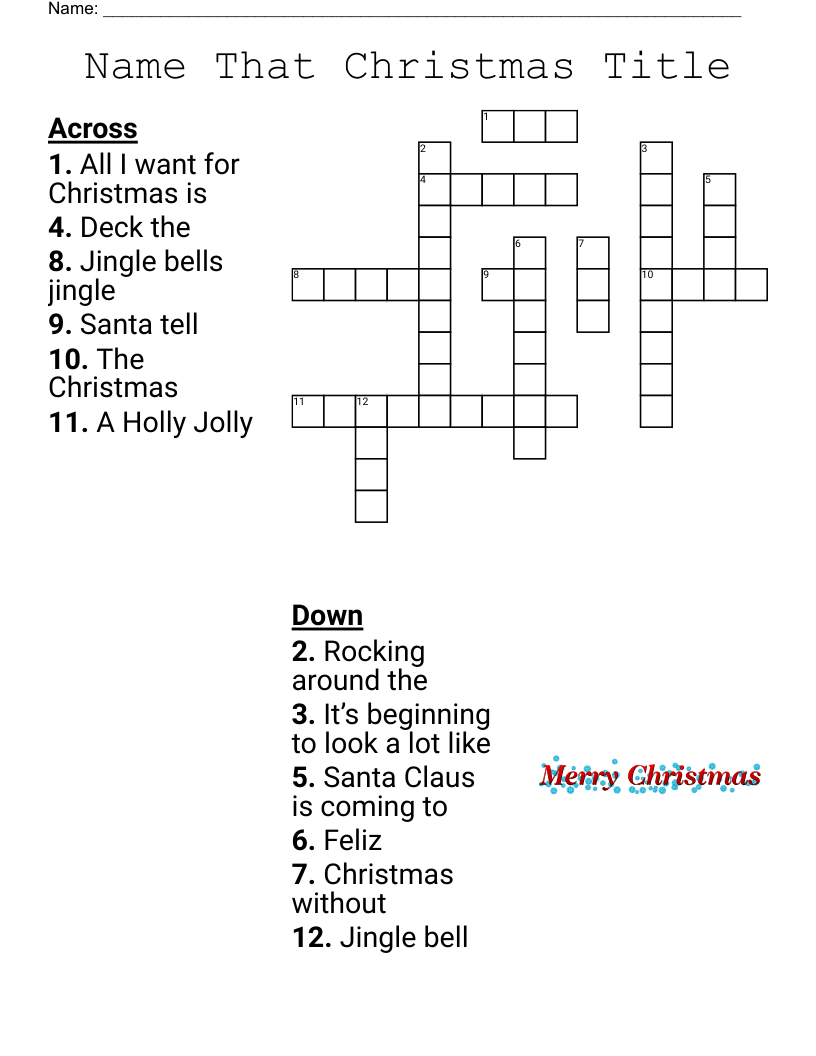 christmas song trivia crossword wordmint with a holly jolly christmas singer crossword Christmas Song Trivia Crossword - Wordmint with A Holly Jolly Christmas Singer Crossword