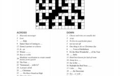 Christmas Songs Crossword Puzzle - Party Puzzle - Newsword for Christmas Season Song Crossword Clue