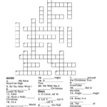 Christmas Songs Crossword   Wordmint With Christmas Song Crossword Puzzle Answers