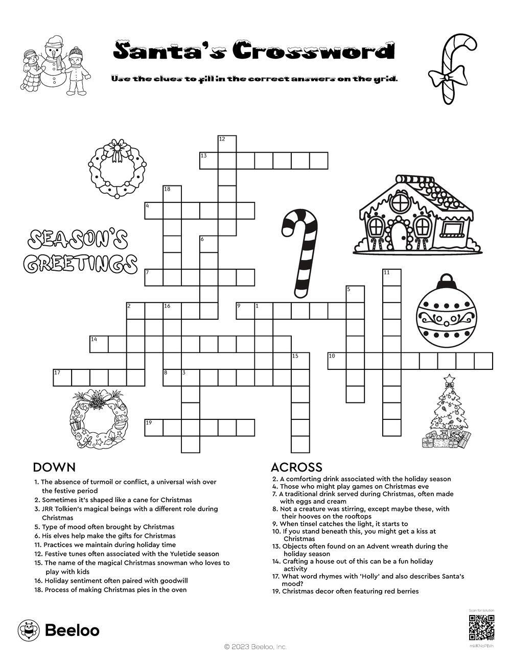 christmas themed crossword puzzles beeloo printable crafts and regarding spot for christmas decorations crossword Christmas-Themed Crossword Puzzles • Beeloo Printable Crafts And regarding Spot For Christmas Decorations Crossword