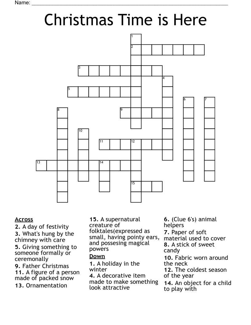 christmas time is here crossword wordmint for season before christmas crossword clue Christmas Time Is Here Crossword - Wordmint for Season Before Christmas Crossword Clue