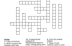 Christmas Time Is Here Crossword - Wordmint throughout Christmas Is Here Crossword Puzzle