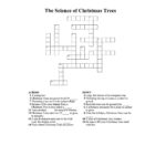 Christmas Tree Crossword Puzzle – #Learnaboutag! Pertaining To Some Christmas Trees Crossword Clue