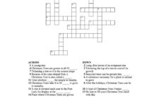 Christmas Tree Crossword Puzzle – #Learnaboutag! regarding Like a Christmas Tree Crossword