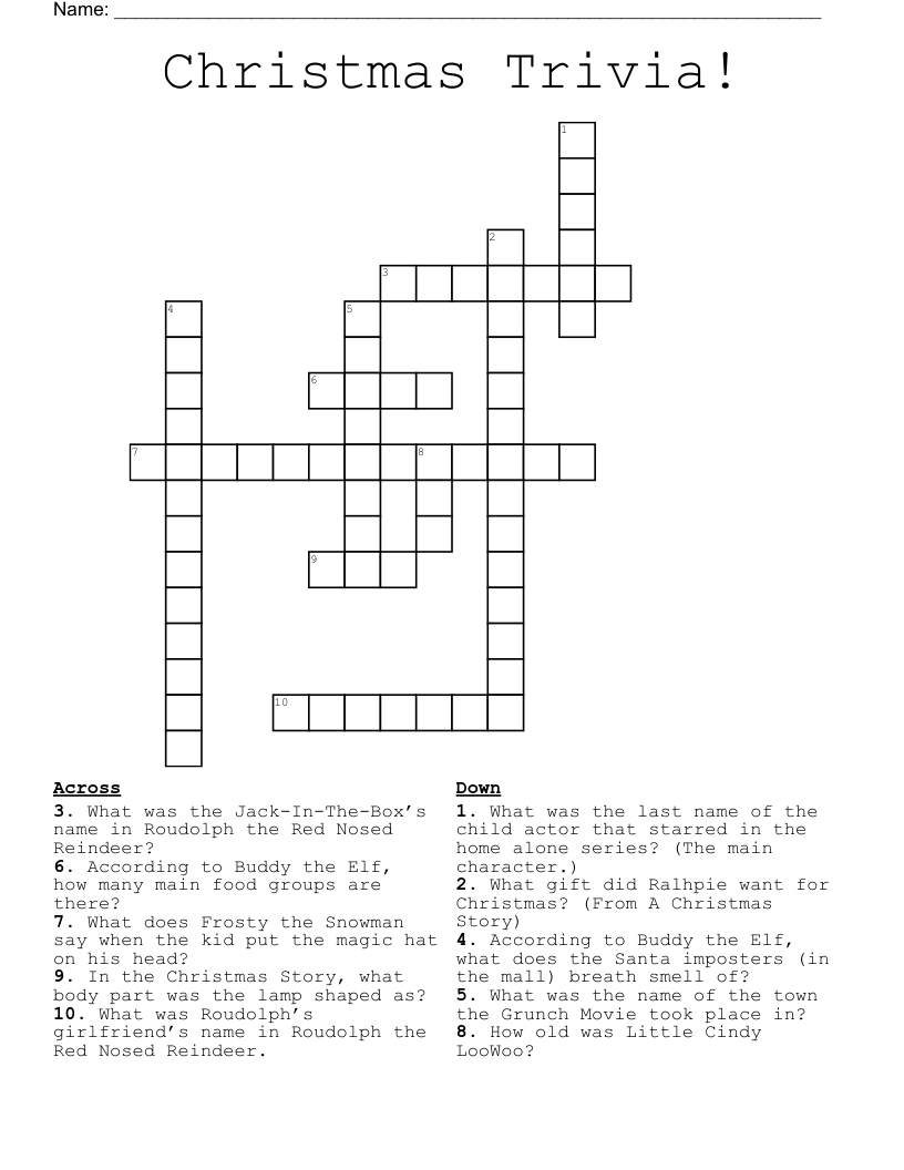 christmas trivia crossword wordmint with christmas trivia crossword puzzle 1 Christmas Trivia! Crossword - Wordmint with Christmas Trivia Crossword Puzzle