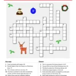Christmas Vocabulary Crossword – Esl Christmas Crossword Puzzle Within Christmas Crossword Answer Sheet