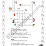 Christmas Vocabulary Crossword   Esl Worksheetpat Trixa Pertaining To Crossword Clue Christmas Travelers