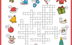 Christmas Vocabulary Image Crossword pertaining to Free Christmas Printable Crossword Puzzle