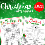 Christmas Word Search & Crossword Games (Printable)   Etsy Ireland Intended For Christmas Carol Opener Crossword