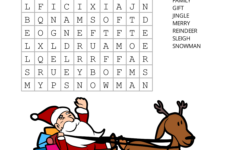 Christmas Word Search (Free Printable Pdf Puzzles) – Free in Large Print Christmas Crossword Puzzle