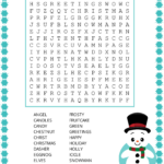 Christmas Word Search (Free Printable Pdf Puzzles) – Free With Christmas Word Searches And Crossword Puzzle