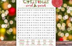Christmas Word Search Game Printable, Christmas Party Game, Word regarding Christmas Wreath Material Crossword Puzzle