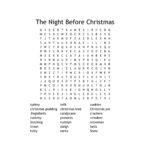 Christmas Word Search Printable Download | Pdf Instant Digital Throughout Nightmare Before Christmas Crossword