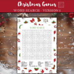 Christmas Word Search Puzzle: Fun Holiday Activity (Digital Throughout Santa's Route On Christmas Eve Crossword Clue