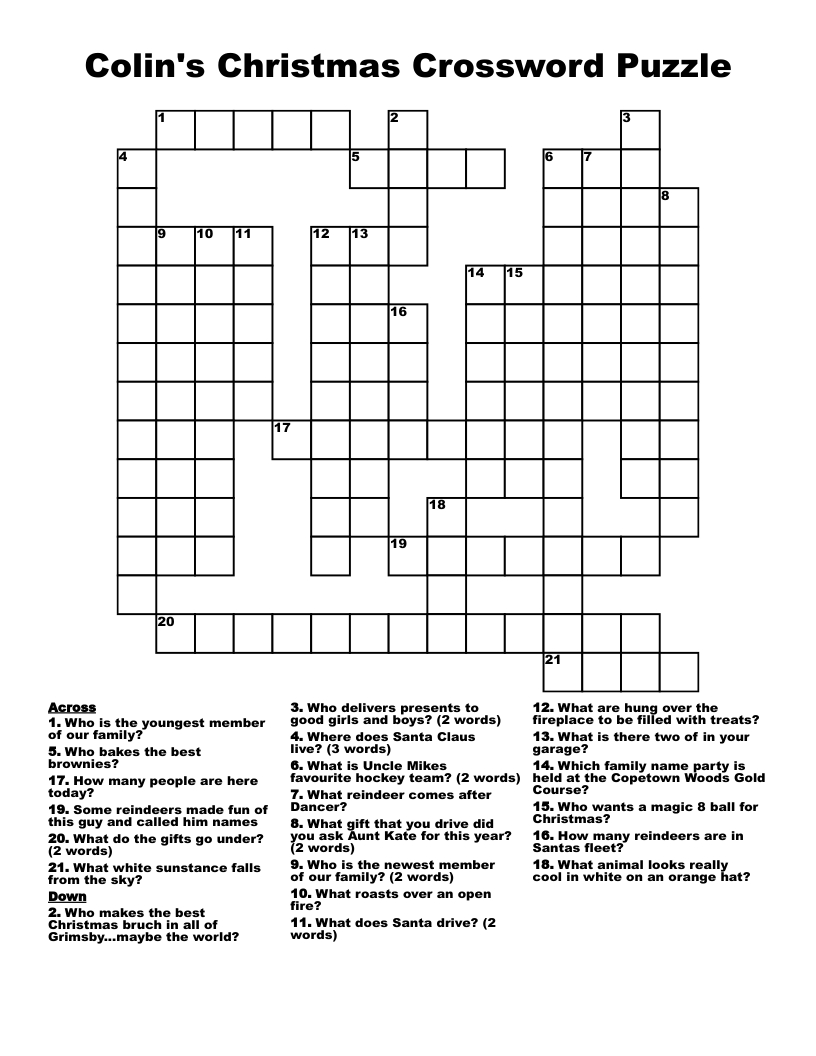 colins christmas crossword puzzle wordmint with word with family or christmas crossword Colin'S Christmas Crossword Puzzle - Wordmint with Word with Family or Christmas Crossword