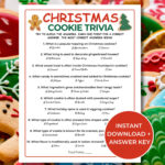 Cookie Exchange Trivia   Etsy With Christmas Cookie Spice Crossword Clue