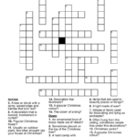 Croix De Noël Crossword   Wordmint Throughout Where Outdoor Christmas Lights May Be Hung Crossword