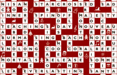 Crossword No. 1649 intended for Christmas Nyt Crossword
