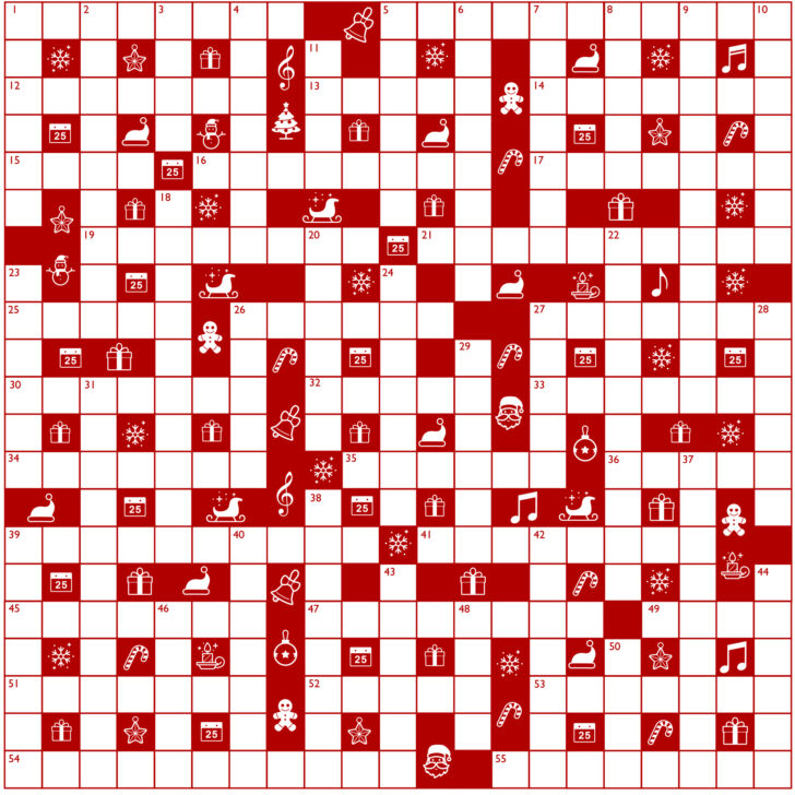 Christmas Song Line From an Artist Crossword