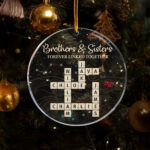 Crossword Ornament Family   Etsy Uk With Sweet Christmas Tree Decorations Crossword