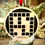 Crossword Puzzle 2 Layer Personalized Laser Cut Wood Christmas Pertaining To Christmas Tree Decoration Nyt Crossword