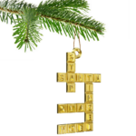 Crossword Puzzle Christmas Tree Bauble Decoration Ornament For Christmas  Xmas In Christmas Topper Crossword Clue