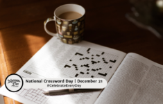 Crossword Puzzle Day - December 21 - National Day Calendar within Like Christmas Merchandise in October Crossword