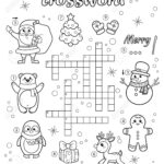 Crossword Puzzle Game Of Christmas And New Year Theme. Black And Throughout Christmas Symbol Crossword Clue