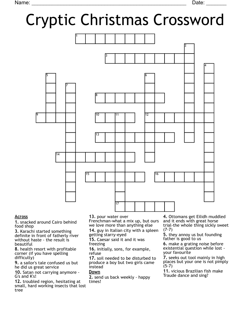 cryptic christmas crossword wordmint in father christmas nyt crossword Cryptic Christmas Crossword - Wordmint in Father Christmas Nyt Crossword