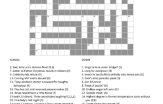 Cryptic Crossword Primer For Christmas – The Dreams Of Gerontius regarding Period Preceding Christmas Crossword Clue