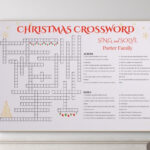 Custom Christmas Crossword Puzzle: Giant Family Game (Digital Pertaining To Christmas Tree Choice Crossword