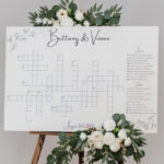 Custom Dry Erase Wedding Crossword   Large Print   Shipped Within Christmas Stamp Pair Crossword