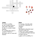 Desserts Crossword   Wordmint Inside Popular Christmas Desserts Crossword