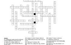Easter Crossword - Wordmint with regard to Christmas Or Easter For Example Crossword Clue