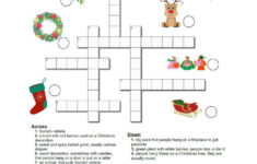 Easy Christmas Crossword A1-A…: English Esl Worksheets Pdf & Doc with regard to What People Put on Their Christmas Tree Crossword