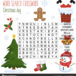 Easy Word Search Crossword Puzzle 'Christmas Day' Children With Regard To Online Christmas Greeting Crossword