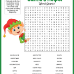 Elf Word Search Inside Christmas Toymaker Crossword Clue