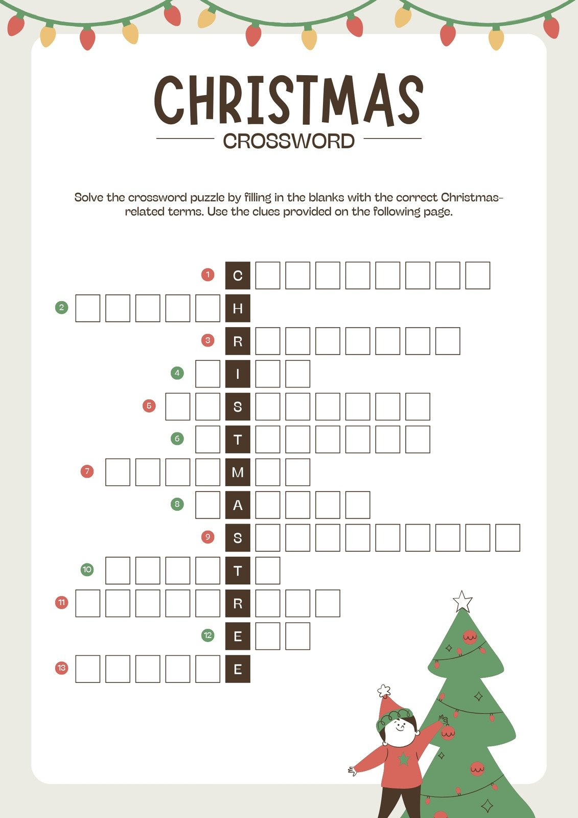 free and customizable crossword puzzle templates canva with regard to christmas crossword games online Free And Customizable Crossword Puzzle Templates | Canva with regard to Christmas Crossword Games Online