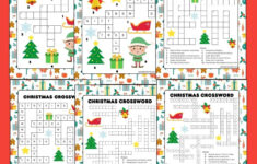 Free Printable Christmas Crossword Puzzle For Kids pertaining to Free Christmas Crossword Puzzle For Elementary Students