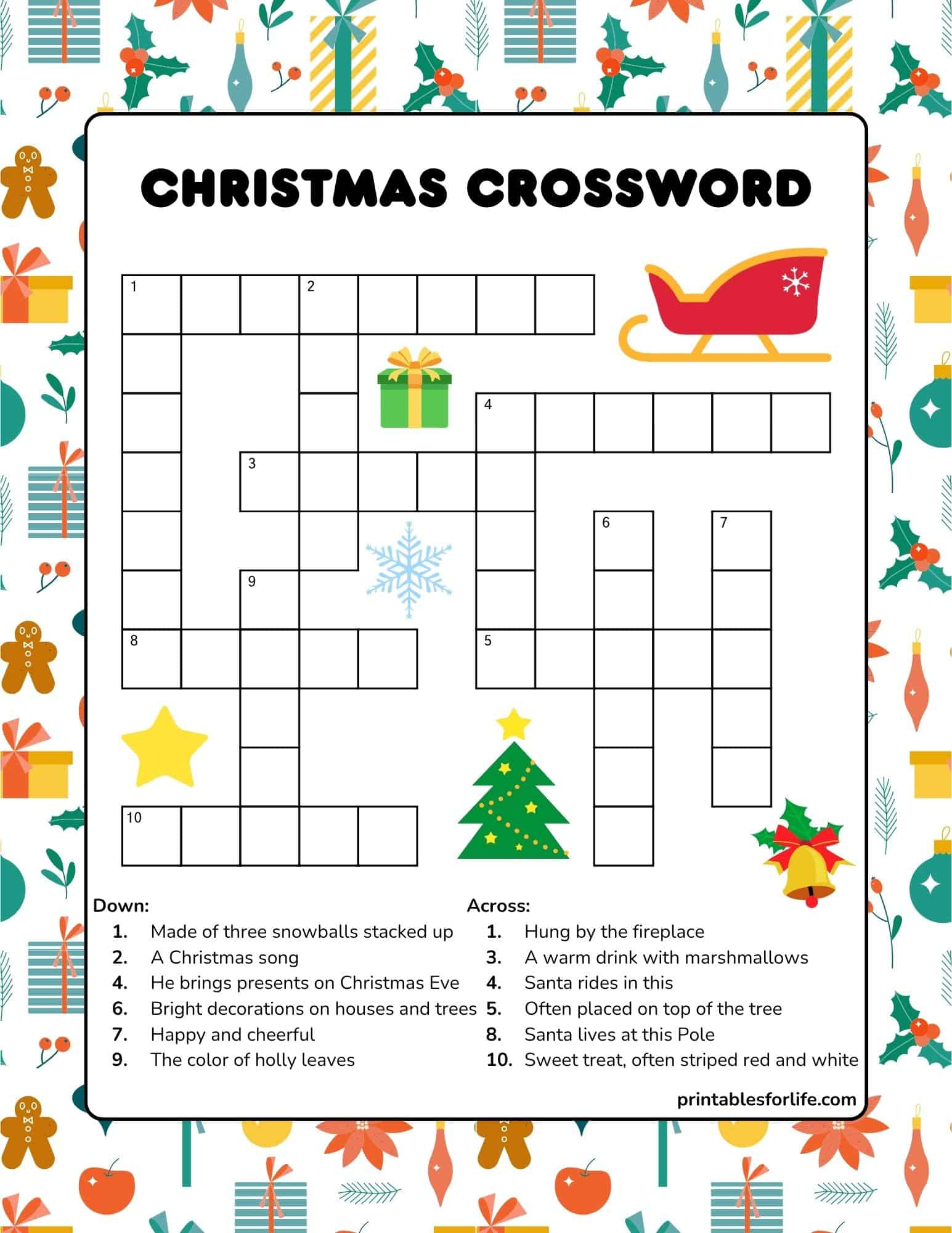 free printable christmas crossword puzzle for kids with regard to free christmas crossword puzzle for elementary students Free Printable Christmas Crossword Puzzle For Kids with regard to Free Christmas Crossword Puzzle For Elementary Students